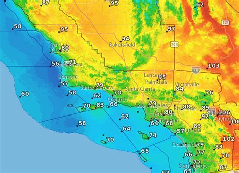 Los Angeles area weather and latest forecasts